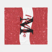 Couverture en polaire de parties scintillant perso (Devant (Horizontal))