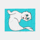 Couverture en polaire de phoque surpris (Devant (Horizontal))