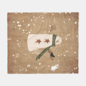 Couverture en polaire de Snowman primitive (Devant (Horizontal))