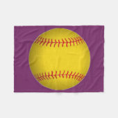 Couverture en polaire de softball (Devant (Horizontal))
