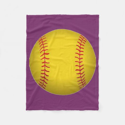 Couverture en polaire de softball (Devant)