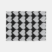 Couverture en polaire Diamond Heart (Devant (Horizontal))