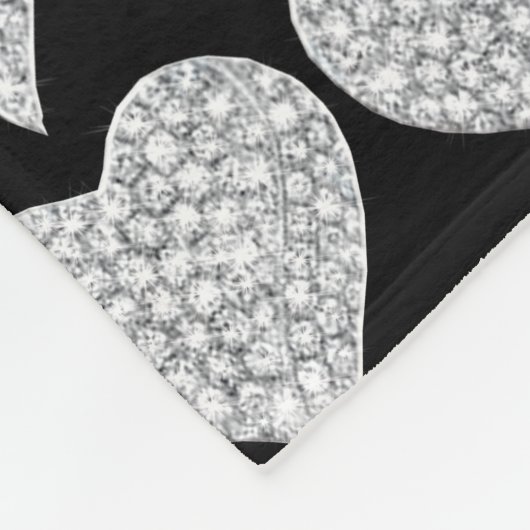 Couverture en polaire Diamond Heart (Coin)