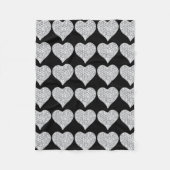 Couverture en polaire Diamond Heart (Devant)