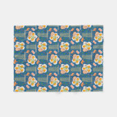 Couverture en polaire d'inspiration asiatique avec (Devant (Horizontal))