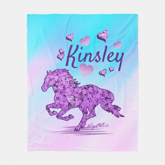 Couverture en polaire du cheval (Devant)