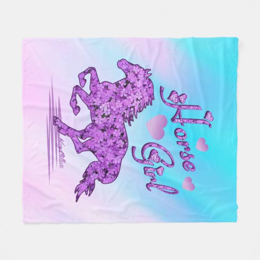 Couverture en polaire du cheval (Devant (Horizontal))