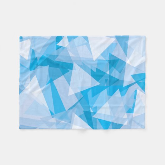 Couverture en polaire du Motif triangle géométriqu (Devant (Horizontal))