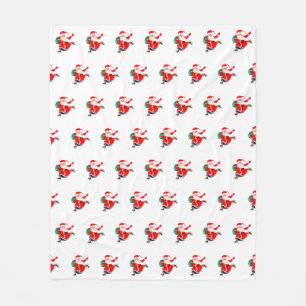 Couverture en polaire du Père Noël