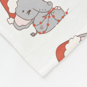 Couverture en polaire Eléphant de Noël (Coin)