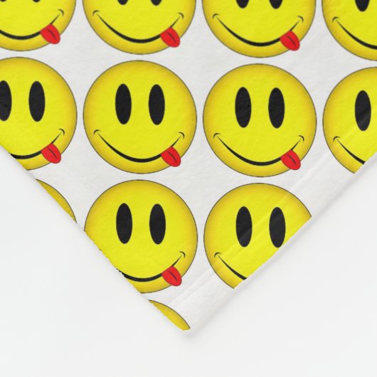 Couverture en polaire/Émoticons-Visages souriants (Coin)