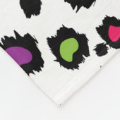 Couverture en polaire Empreinte de léopard multico (Coin)