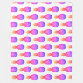 Couverture en polaire en ananas de l'île tropicale (Devant)