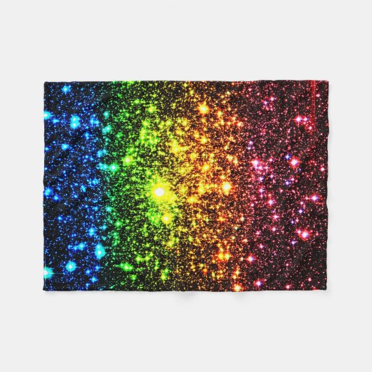 Couverture en polaire en arc-en-ciel (Devant (Horizontal))