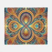 Couverture en polaire en art fractal (Devant (Horizontal))