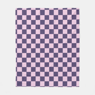 Couverture en polaire en carton rose et violet
