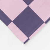 Couverture en polaire en carton rose et violet (Coin)