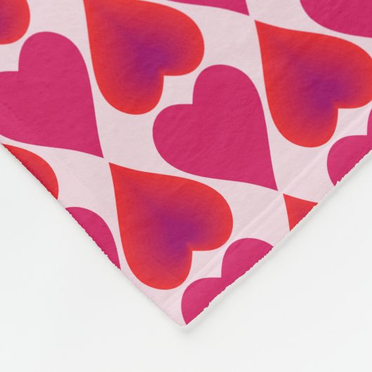 Couverture en polaire en coeur gras - Vibes d'amou (Coin)