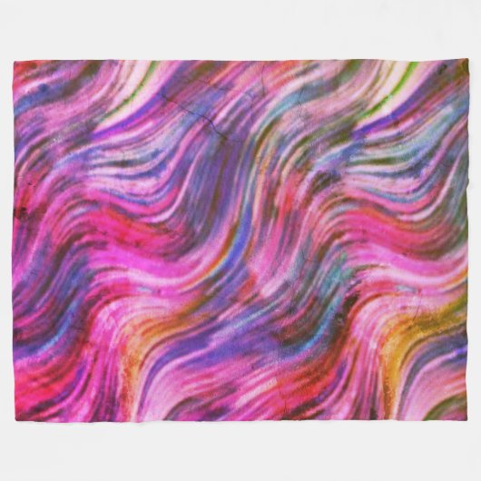 Couverture en polaire en encre déversée (Devant (Horizontal))