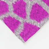 Couverture en polaire en girafe rose (Coin)