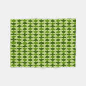 Couverture en polaire en Jacquard vert clair (Devant (Horizontal))