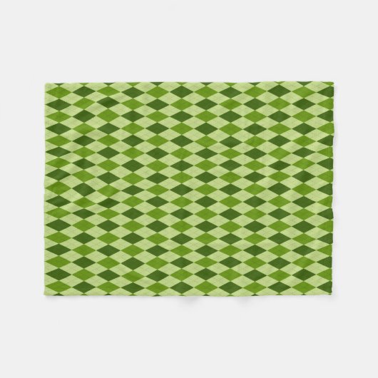 Couverture en polaire en Jacquard vert clair (Devant (Horizontal))