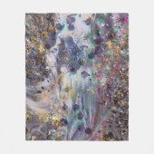Couverture en polaire en marbre cristal Iridescent (Devant)