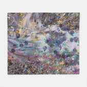 Couverture en polaire en marbre cristal Iridescent (Devant (Horizontal))