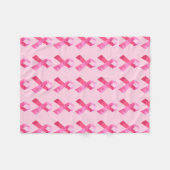 Couverture en polaire en ruban en camouflage rose (Devant (Horizontal))