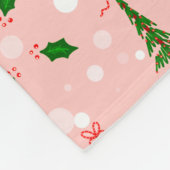 Couverture en polaire en sapin de Noël personnalis (Coin)