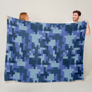 Couverture en polaire en toile bleue