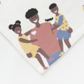 Couverture en polaire fête des pères (Coin)