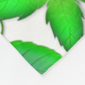 Couverture en polaire Feuille de printemps (Coin)