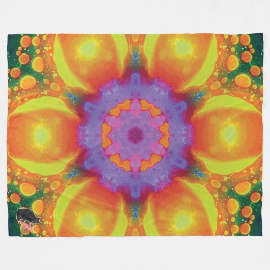 Couverture en polaire Fiesta Kaleidoscope (Devant (Horizontal))
