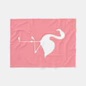 Couverture en polaire Flamant rose (Devant (Horizontal))