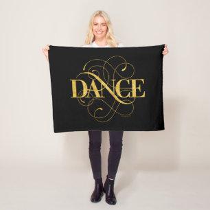 Couverture en polaire fleurie de danse
