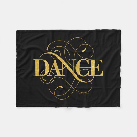 Couverture en polaire fleurie de danse (Devant (Horizontal))
