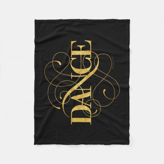 Couverture en polaire fleurie de danse (Devant)