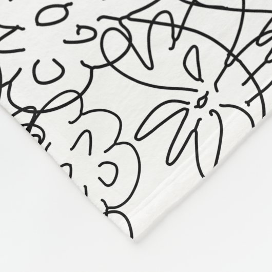 Couverture en polaire Fleurs dansantes (Coin)