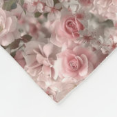 Couverture en polaire florale (Coin)