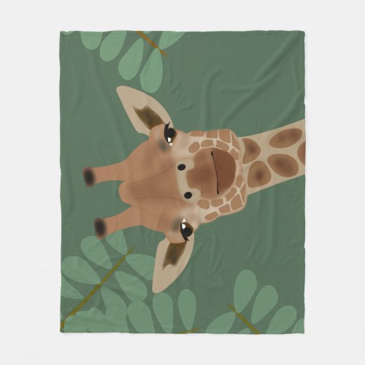 Couverture en polaire giraffe (Devant)