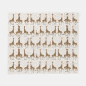 Couverture en polaire giraffe (Devant (Horizontal))