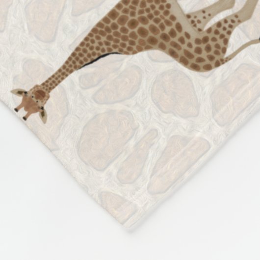 Couverture en polaire giraffe (Coin)