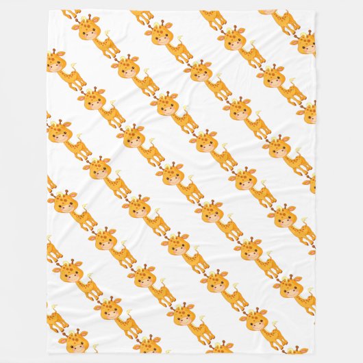 Couverture en polaire/Giraffes pour bébés (Devant)