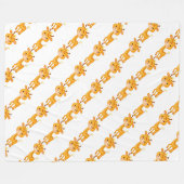 Couverture en polaire/Giraffes pour bébés (Devant (Horizontal))