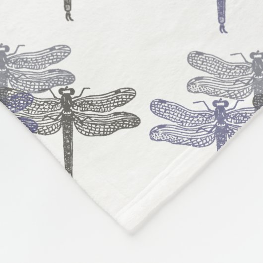 Couverture en polaire Grays libellules (Coin)