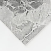 Couverture en polaire gris doux "Opulent Marble Wh (Coin)