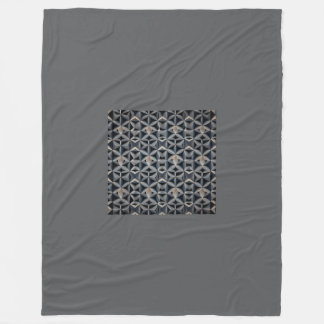 Couverture en polaire gris, grande