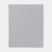 Couverture en polaire gris Motif Snowflake (Devant)