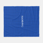 Couverture en polaire HAMbWG - Plaid bleu (Devant (Horizontal))